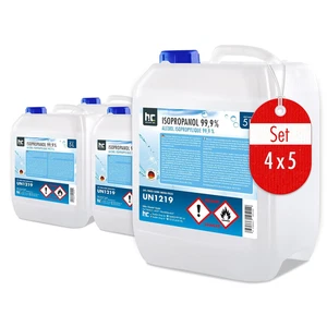 HÖFER CHEMIE Isopropanol 99,9% 4 X 5 L - Zur Reinigung & Entfettung - Starkes Lö - Bild 1 von 12