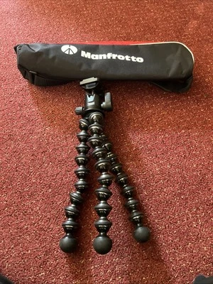 Joby Tripod with Manfrotto 494RC2  Tilt Head Fast Shipping Beautiful Setup Bag🔥 - Image 1 of 4