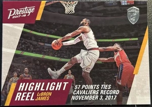 2017-18 Prestige Highligh LeBron James #4 Cleveland Cavaliers Karte! C428 - Bild 1 von 2