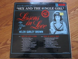 HELEN GURLEY BROWN Lessons in Love Sex Education lp - Imagen 1 de 1