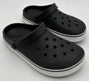 Crocs Off Court Men's Slip On Clogs Shoes Men 6 Women 8 Black Casual Shoes - Picture 1 of 12