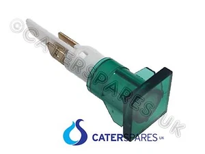 12 mm UNIVERSAL BLINKER GRÜN LICHT SIGNAL NEON GLÜHBIRNE PUSH INN SNAP FIT 400 V  - Bild 1 von 1