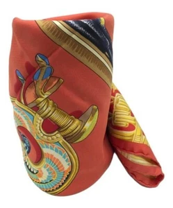 Hermes Carre 90 Tutankhamun Women 100% Authentic Silk Vintage Scarf - Picture 1 of 8