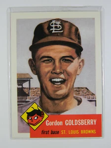 Gordon Goldsberry #200 St Louis Browns-Topps-Serie 1953-1991 Autógrafo preimpreso - Imagen 1 de 2