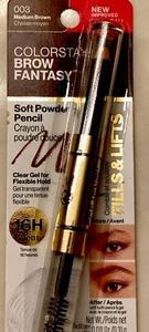 Revlon Colorstay Eye Brow Fantasy Soft Powder Pencil Gel 003 Medium Brown - Picture 1 of 8