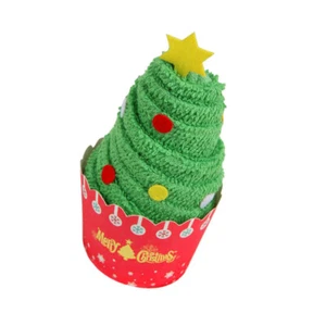 2PCS Handtuch Weihnachten Weihnachtsgrüne Handtücher Handtuchkuchen - Picture 1 of 12