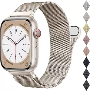 Mesh Metal Loop Compatible with Apple Watch Band 40mm 41mm 38mm 42mm Series SE 1 - Picture 1 of 7