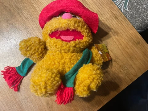 Vintage NEW 1987 McDonalds Baby Fozzie Bear Muppets Hat Plush Toy Jim Henson Cover