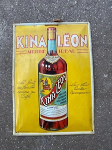 Plaque bombée et tole pour  l'aperitif KINA LEON - Imagen 1 de 5