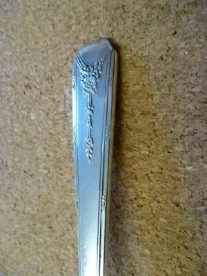 TWO ART DECO STYLE 'MILADY' PATTERN 'Rd850663' 'COMMUNITY PLATE' SERVING SPOONS - Image 1 of 4