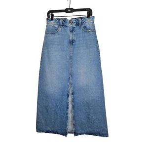 SPRWMN NWOT Coco A-Line Denim Maxi Skirt 28 Blue Countrycore Womens Long Jean - Picture 1 of 9