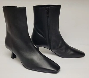 Bruno Magli Womens Mati Leather Ankle Boots Black Sz 39.5 ..$495 - Picture 1 of 9