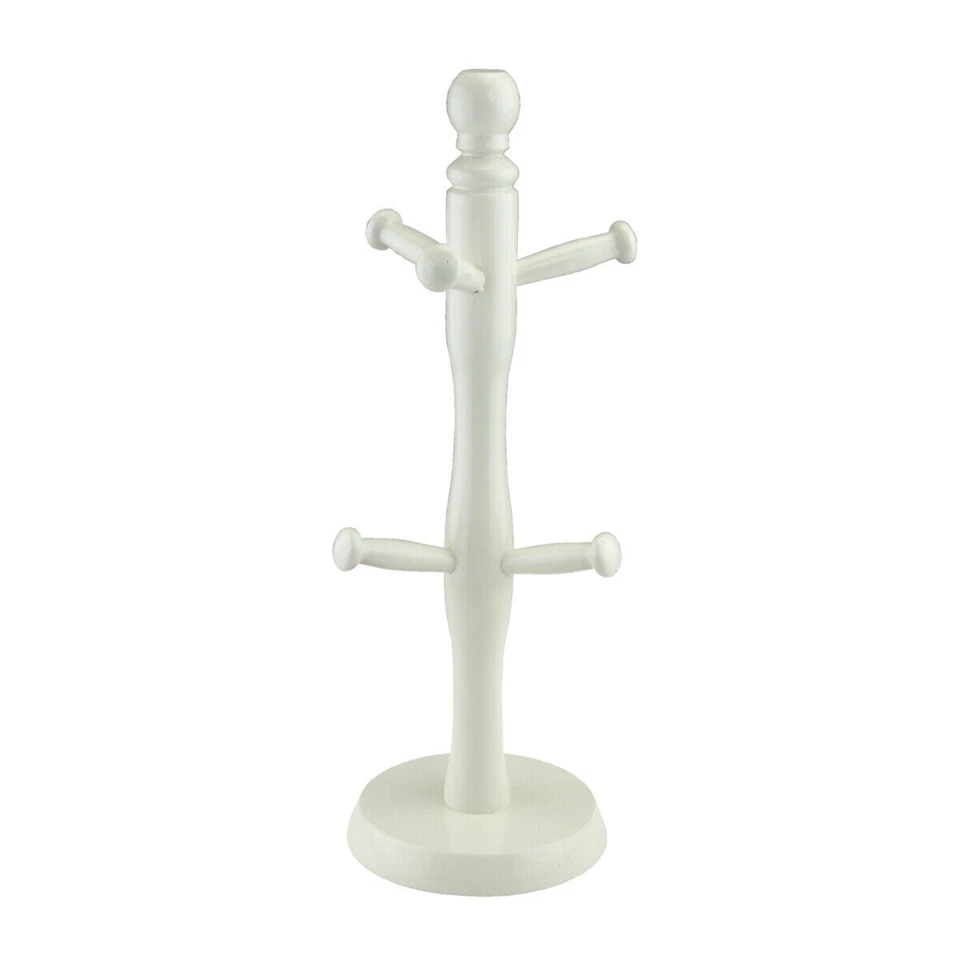 Apollo Cream Wood Kitchen 6 Mug Tree Holder 4442