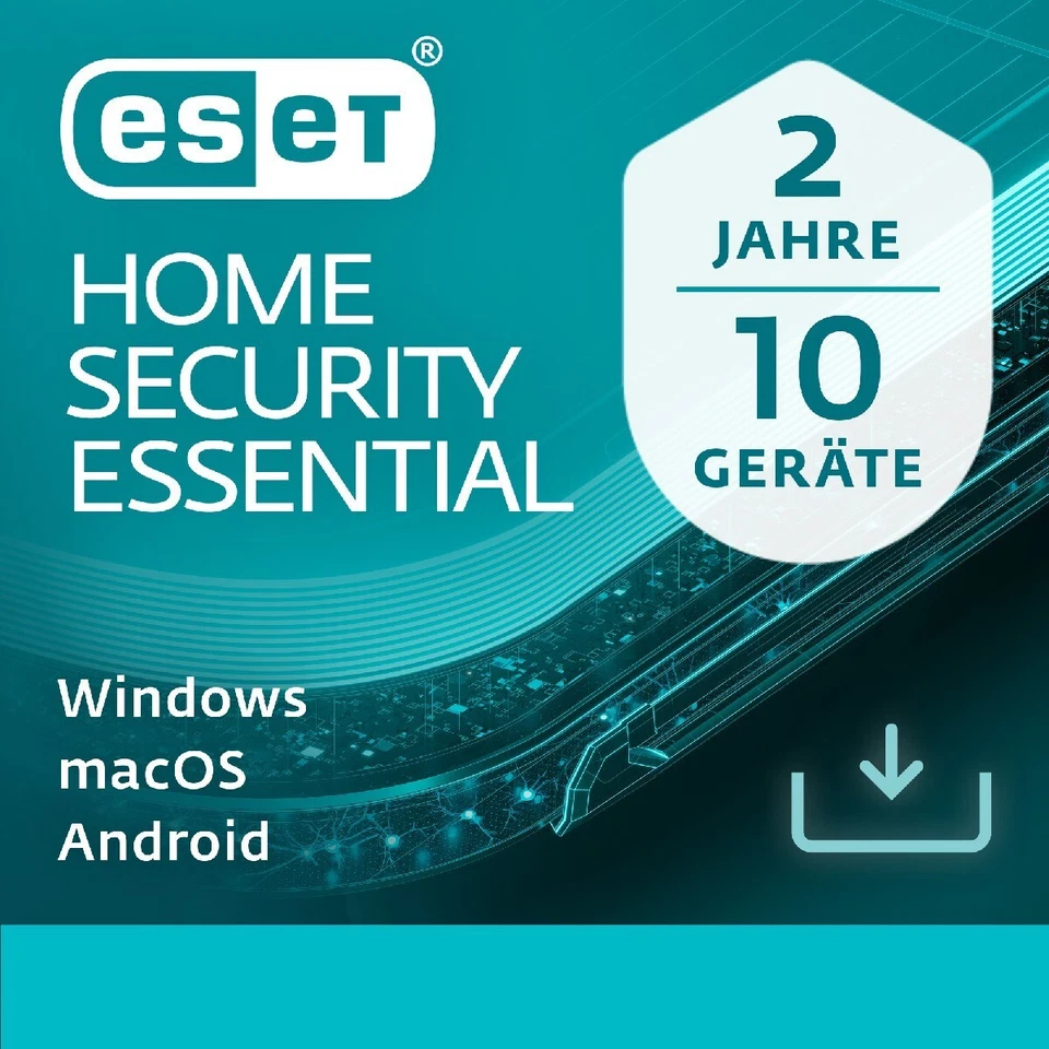 ESET Home Security Essential (2024) 10 Geräte 2 Jahr PC/Mac/Android Download NEU - Bild 1 von 1