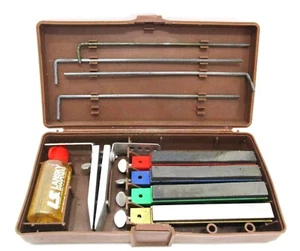 Vintage LS Lansky Messerschärfset mit Etui Steinset Schärfer USA - Bild 1 von 2
