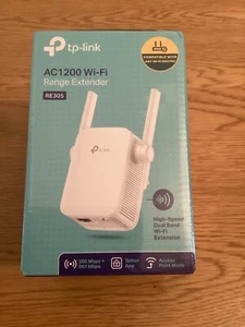 BNIB tp-link AC 1200 Wi-Fi Range Extender RE305 Wi-Fi booster - Afbeelding 1 van 6