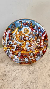 Franklin Mint mehrfarbige Goldmedaille Mehl Katze Gewinner Rechnung Glocke Sammelteller - Bild 1 von 7