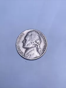 1947 No Mint Mark Jefferson Nickel Rare - Post War Coin Hard To Find - Bild 1 von 2