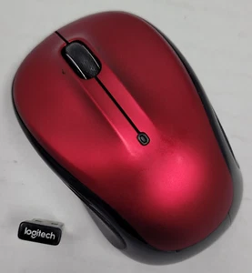 Logitech M325 Wireless Optical Ambidextrous Mouse Wireless Red - Picture 1 of 7