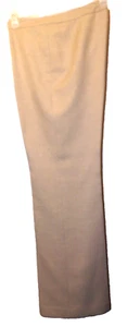 Jones Studio Separate Women Pleat Straight Leg Sz 10 Slacks beige white text LB2 - Picture 1 of 7