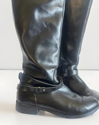 Botas de Equitación CHAPS JERI Talla 9B Negras Cremallera Completa Ecuestre Vegano Imitación Cuero Foto 1 de 4