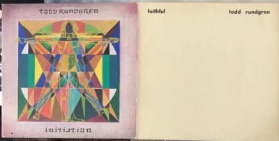TODD RUNDGREN 2 LP VINYL LOT Initiation + Faithful IMPORTS Excellent UTOPIA - Image 1 of 4
