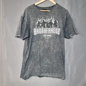 Camiseta Harley Davidson Talla L Acolchada Negra Hermandad Cancún Estampado Gráfico - Imagen 1 de 17