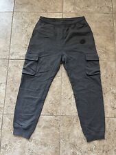 Burberry Mens Double Cargo Pocket Grey Sweatpants Size Medium $390 MSRP