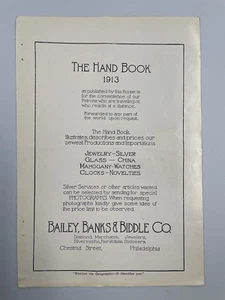 1913 Bailey Banks & Biddle Co Philadelphia Print Ad - Picture 1 of 1
