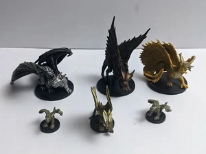 Metallic Dragons - Dungeon and Dragons - Pathfinder - Wizkid - TTRPG Miniatures - Picture 1 of 9