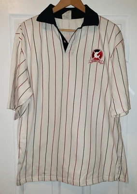 Y2K G-UNIT MENS PIN STRIPE POLO SHIRT SIZE XL - Image 1 of 4