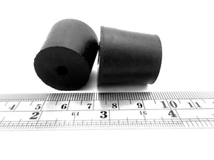 Tappo in gomma #5, 1 vasca foro centrale, tappi per fori Bung da 15/16" a 1 1/32" fori ID - Foto 1 di 12