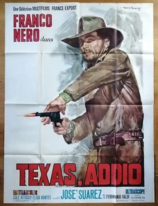 TEXAS ADDIO franco nero affiche cinema originale 160x120 cm '67 western - Picture 1 of 1