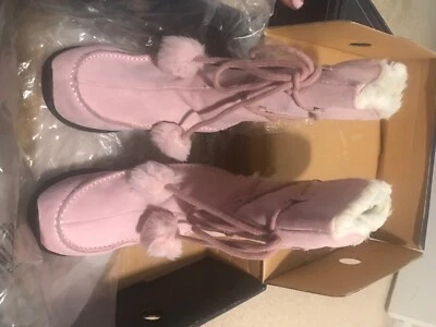 Botas Lands' End Jóvenes Niñas Grandes Rosa Todo Clima Pom Talla 3M Foto 1 de 4