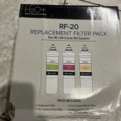 Brondell RF-20 Replacement Filter Pack For RC100 Circle R0 System 3 Filters New - Image 1 of 4