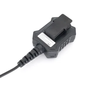 Black For Kenwood HYT Baofeng Handheld Walkie Talkie U94X PTT Headset Adapter - Zdjęcie 1 z 13