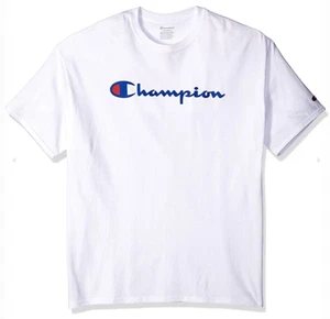 Champion T Shirt Logo White Kid's Sz M NEW NWT N52 - Picture 1 of 1