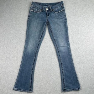 Seven for all Mankind Bootcut Denim Low Rise 30x31 Rocker Slim blau bestickt - Bild 1 von 10