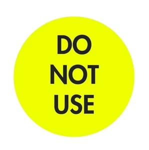 Uline S-5636 2" Do Not Inventory Thermal Sticker 500 Labels Roll Self Adhesive - Picture 1 of 1