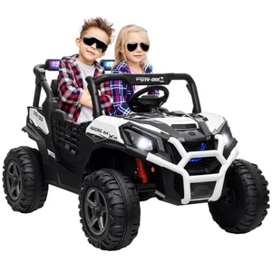 2 Seater 24V Electric Car for Kids with Remote Control, White - Picture 1 of 11