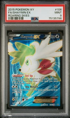 2015 Pokemon XY Roaring Skies Shaymin Ex #106 /108 PSA 9 - Image 1 of 2