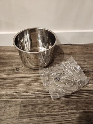 Genuine Instant Pot Duo 60 V5 6 Qt Replacement Inner Pot w/ Wire Rack OEM NEW - Image 1 of 4