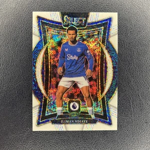 2024-25 Panini Select Premier League Everton Iliman Ndiaye White Sparkle SSP - Imagen 1 de 2