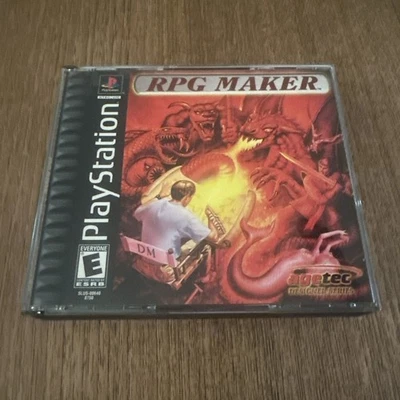 RPG Maker (Sony PlayStation 1, PS1) CIB Case, Game, Both Manuals, Reg - Tested - Image 1 of 4