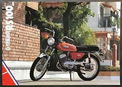 YAMAHA RS100 Motorcycle Sales Specification Leaflet c1981 #LIT-3MC-0107555-81E - Image 1 of 2