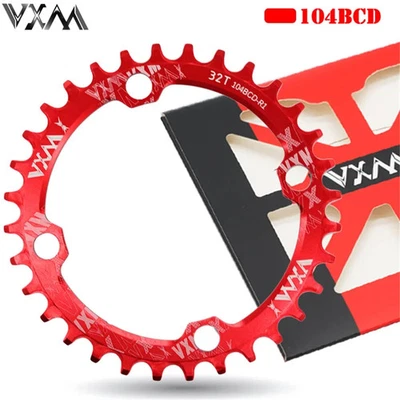 104BCD MTB Bicycle Round Oval Sprocket 32T/34T/36T/38T Narrow Width Oval  - Image 1 of 4
