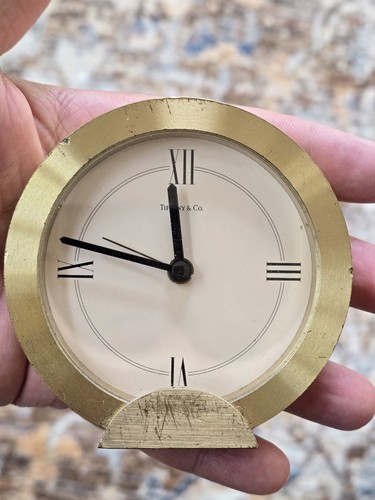 Vintage Tiffany & Co Gold Tone Table Desk Mantle Clock | eBay