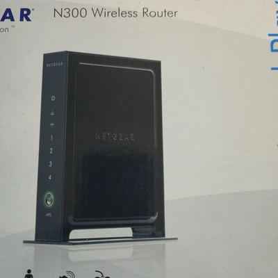 Netgear WNR2000L v2 N300 4-Port Wireless Gigabit Router Internet Router Wifi0242 - Image 1 of 4