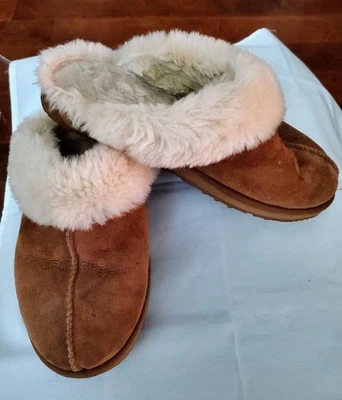 Damen-Clogs ABEO BIO SYSTEM VERON LAMMFELL GEFÜTTERT HAUSSCHUHE HELLBRAUN GRÖSSE US 8,5 - Bild 1 von 4