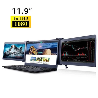 Tragbar 11 9 Zoll-Dreifach-Bildschirm Zur Erweiterung Des Laptop-Bildschirm Q8S5 - Bild 1 von 4